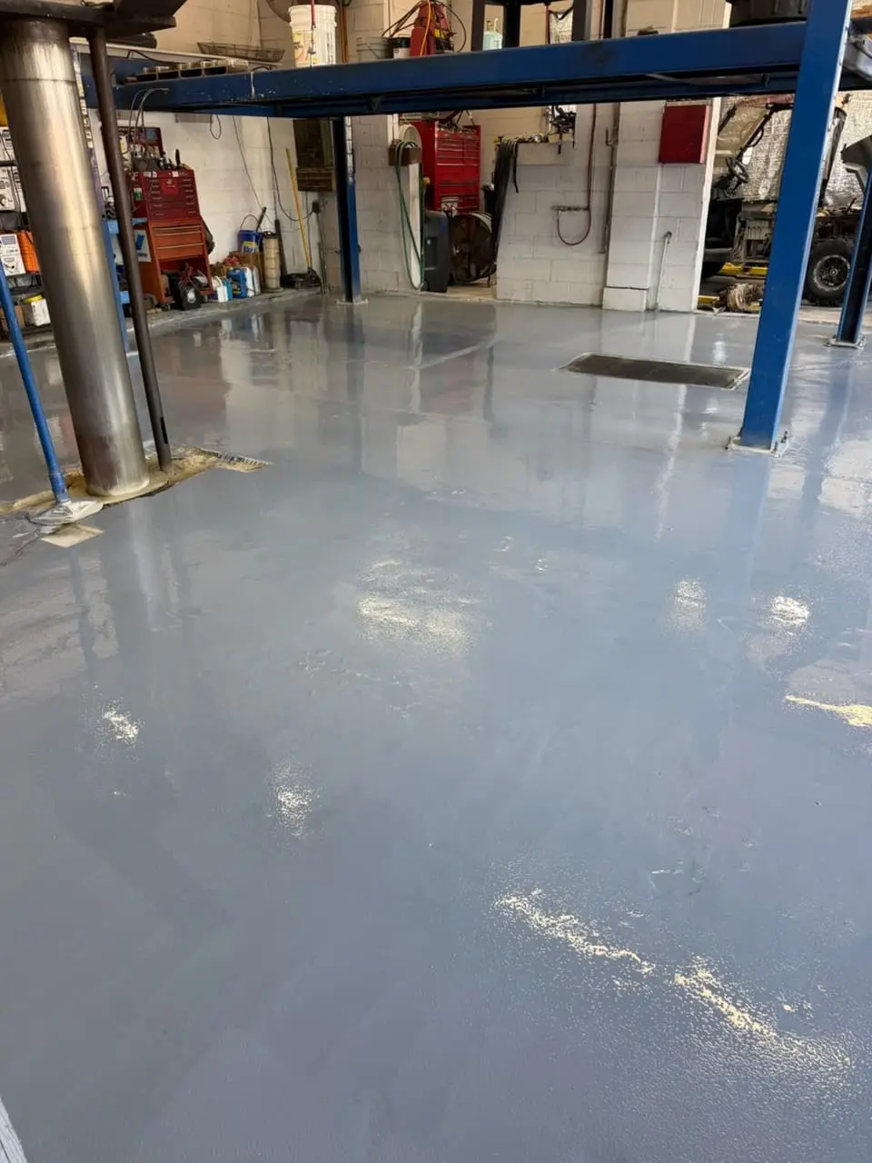 Commercial concrete floor coating